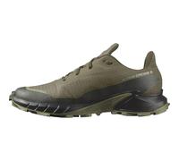 Salomon Alphacross 5 Gore-Tex Scarpe Impermeabili da Trail Running da Uomo, Grip potente, Protezione dalle intemperie e dall'acqua, Olive Night/Black/Deep Lichen Green, 49 1/3 EU