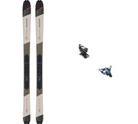 Salomon - Attacchi per scialpinismo - Set Scialpinismo Mtn 80 Carbon Rainy Day 2024 in Alluminio - Grigio
