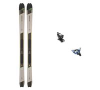 Salomon - Attacchi per scialpinismo - Set Scialpinismo Mtn 86 Carbon Rainy Day/Pastel Neon Green 2024 in Alluminio - Beige