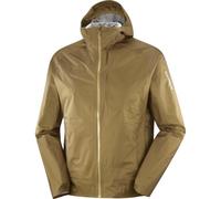 Salomon - Giacca di protezione leggera e impermeabile - Bonatti Waterproof Jkt M Brilliant Olive per Uomo - Taglia M - Kaki Kaki M