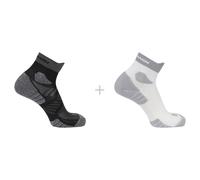 Calze Salomon Aero Ankle 2-Pack Dimensioni dei calzini: 45-47 / Colore: nero/bianco
