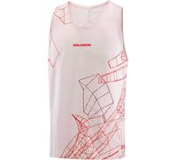 Salomon - Canottiera leggera e traspirante - S/Lab Speed Singlet M Lilac Ash - Taglia M - Beige