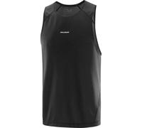 Salomon - Canottiera traspirante - Shakeout Core Tank M Deep Black per Uomo - Taglia M - Nero