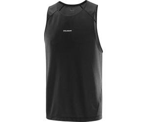 Salomon - Canottiera traspirante - Shakeout Core Tank M Deep Black per Uomo - Taglia XL - Nero