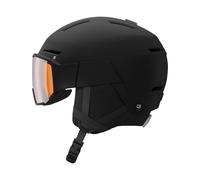 Salomon - Casco con visiera - Osmo Black/Univ in Pelle - Taglia 53-56 cm - Nero