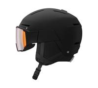 Salomon - Casco con visiera - Osmo Black/Univ in Pelle - Taglia 59-62 cm - Nero