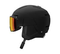 Salomon - Casco con visiera - Osmo Sigma Black/Univ in Pelle - Taglia 53-56 cm - Nero