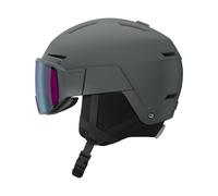 Salomon - Casco con visiera - Osmo Sigma Ebony/Sol Sb in Pelle - Taglia 53-56 cm - Nero