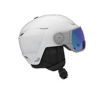 Salomon - Casco Da Sci/Snow Icon Lt Visor White/uni.m.Blue Donna - Taglia S - Bianco