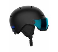 Salomon - Casco da sci/snowboard - Orka Visor Black/Flash Blue - Taglia Bambino M - Nero