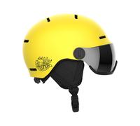 Salomon Orka Visor, casco da sci con visiera, junior, giallo 49-53cm Vibrant Yellow