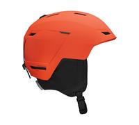 Salomon - Casco snowboard Uomo - Pioneer Lt Cherry Tomato per Uomo in Pelle - Taglia 53-56 cm - Arancione