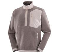 Salomon - Chroma Fleece Half Zip - Pullover in pile XL grigio/marrone