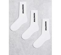 Salomon - Confezione da 3 paia di calzini bianchi unisex-Bianco 36-38