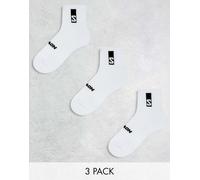 Salomon - Confezione da 3 paia di calzini bianchi unisex-Bianco 43-44