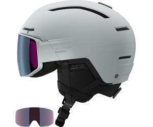 Salomon Driver Prime Sigma Plus, casco da sci con visiera, azzurro 53-56cm Ice Flow