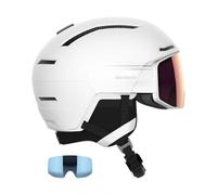 Salomon Driver Prime Sigma Plus, casco da sci con visiera, bianco 53-56cm White
