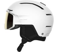 Salomon Driver Pro Sigma, casco da sci con visiera, bianco 59-62cm White