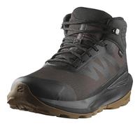 Salomon Elixir Tour Mid Scarpe Impermeabili da trekking da Uomo, Comfort ottimale, Rullata morbida, Impermeabilità e protezione dagli elementi, Phantom/Black/Asphalt, 42 2/3 EU