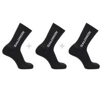 Salomon everyday crew 3 pair socks black unisex