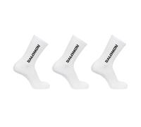 Salomon Everyday Crew Confezione da 3 calzini, classico comfort in misto cotone, polsino sicuro per l'appoggio del piede, supporto elasticizzato dell'arco plantare per i piedi sensibili
