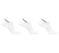 SALOMON Flow Low 3-pack Calzini Trail Running Escursionismo MTB Unisex, Sempre al suo posto, Comfort e protezione, Ammortizzazione, Bianco, 42-44