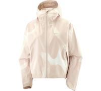 Salomon - Giacca da escursionismo impermeabile e antivento - Outscape 2L Short Jkt P W Silver Cloud per Donne in Pelle - Taglia S - Grigio