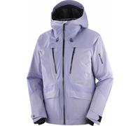 Salomon - Giacca da sci calda e impermeabile - Spark Jacket M Blue Granite per Uomo in Poliestere Riciclato - Taglia M - Viola