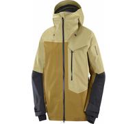 Salomon - Giacca da sci da donna in GORE-TEX ePE - Moon Patrol Jacket W Gray Green/Brilliant Olive/Deep Black per Donne in Pelle - Taglia L - Giallo