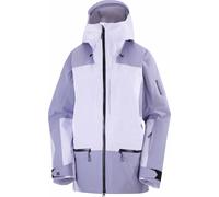 Salomon - Giacca da sci impermeabile da donna - Absolute 3L Jkt W Cosmic Sky/Blue Granite per Donne - Taglia XL - Grigio
