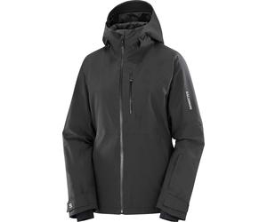 Salomon - Giacca da sci impermeabile e termica in PrimaLoft® - Highland Jacket W Deep Black in Pelle - Taglia S - Nero