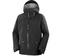 Salomon - Giacca da sci impermeabile e traspirante - Absolute 3L Jkt M Deep Black in Pelle - Taglia L - Nero