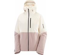 Salomon - Giacca da sci isolata da donna in PrimaLoft® - Highland Jacket W Whisper White/Etherea per Donne in Pelle - Taglia S - Beige