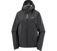 Salomon - Giacca impermeabile e antivento da trail running - Bonatti Waterproof Jkt W Deep Black per Donne - Taglia S - Nero
