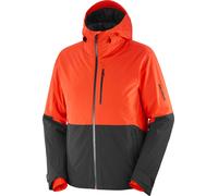 Salomon - Giacca tecnica in PrimaLoft® - Highland Jacket M Cherry Tomato/Deep Black per Uomo in Pelle - Taglia M - Arancione