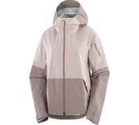 Salomon - Giacca traspirante e impermeabile - Outerpath 2.5L Jacket W Iron/Etherea per Donne - Taglia M - Beige