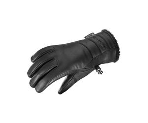Salomon - Guanti isolanti in PrimaLoft® e in GORE-TEX - Native Gore-Tex Gloves W Deep Black per Donne in Pelle - Taglia S - Nero