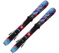 Salomon L QST Jr XS + C5 GW 70cm Pastel Neon Blue 3/Poppy Red/Black