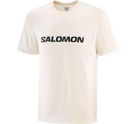 Salomon big logo tee uomo maglietta a maniche corte beige