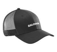 Salomon Cappellino Trucker Logo – Traspirante Unisex per Trail Running, Hiking Nero S-M