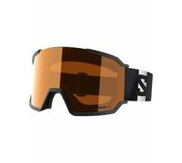 Salomon - Maschera da sci/snowboard - S/View 3 Access Black in Pelle