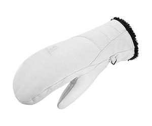 Salomon NATIVE MITTEN, Guanti Comodi da Corsa/Escursionismo, Moffola, Donna, Bianco (White), S