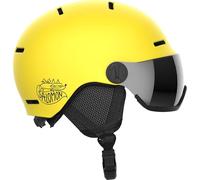 Salomon Orka Visor, casco da sci con visiera, junior, giallo 49-53cm Vibrant Yellow
