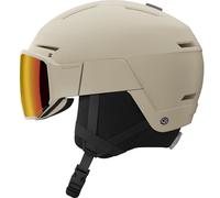 Salomon Osmo Simga, casco da sci con visiera, beige 59-62cm Rainy Day