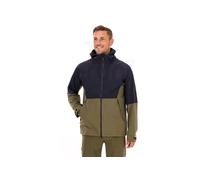 Salomon - Giacca impermeabile e traspirante - Outerpath 2.5L Wp Jkt M Deep Black/Grape Leaf per Uomo - Taglia S - Verde Verde S