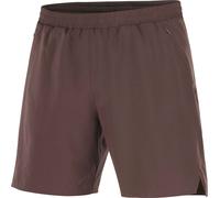 Salomon - Pantaloncini con boxer integrato - Shakeout Core 2In1 Shorts 7'' M Coffee Bean per Uomo - Taglia M - Marrone