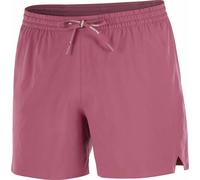 Salomon - Pantaloncini da corsa da uomo - Shakeout Easy Shorts 5” M Nocturne per Uomo - Taglia M - Bordeaux Bordeaux M