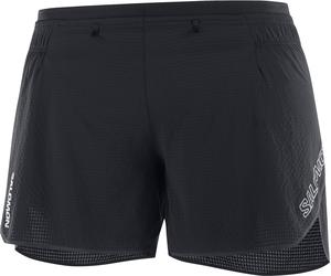 Salomon - Pantaloncini leggeri - Sense Aero 5'' Shorts W Deep Black/Periscope per Donne - Taglia S - Nero