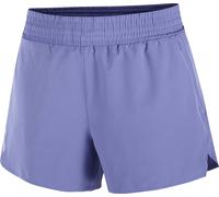 Salomon - Pantaloncini stretch leggeri con asciugatura rapida - Shakeout Core Shorts 4" W Marlin per Donne in Poliestere Riciclato - Taglia L - Viola