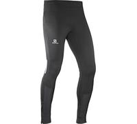 Salomon Pantaloni lunghi da uomo per la corsa Agile, Mix materiale sintiteco, Nero, S